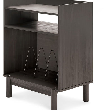 Brymont - Dark Gray - Turntable Accent Console Signature Design by Ashley® 