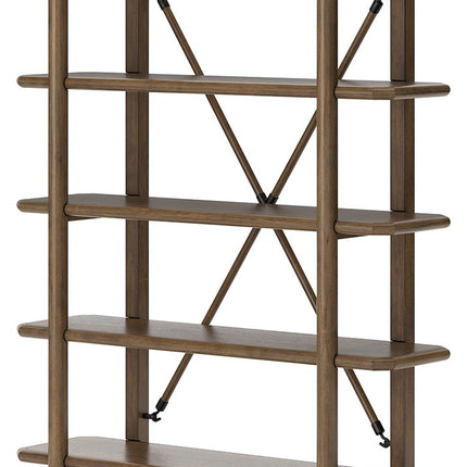 Roanhowe - Brown - Bookcase Signature Design by Ashley® 