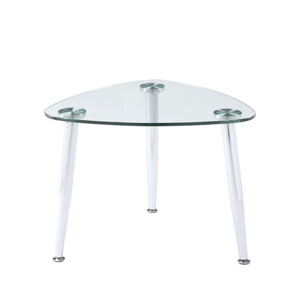 Phlox - End Table - Chrome & Clear Glass ACME 