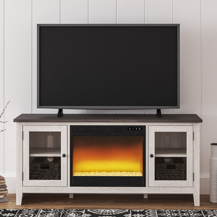 Dorrinson - TV Stand With Fireplace Insert Signature Design by Ashley® 