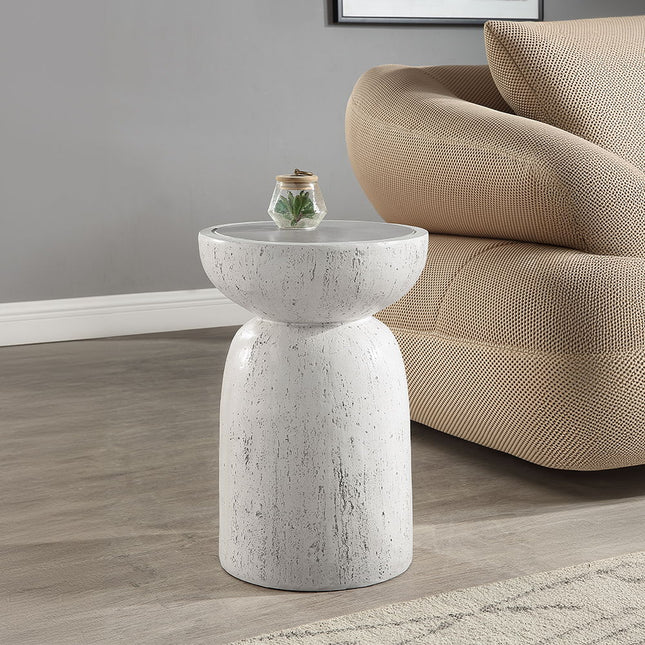 Dylana - Accent Table - Natural Gray Finish ACME 