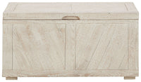 Thumbnail for Ryker - Distressed White - Storage Trunk - Tony's Home Furnishings