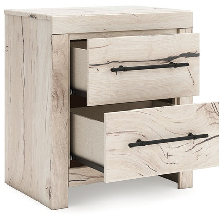 Lawroy - Light Natural - Two Drawer Night Stand Benchcraft® 