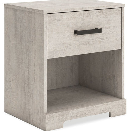 Shawburn - Whitewash - One Drawer Night Stand Signature Design by Ashley® 