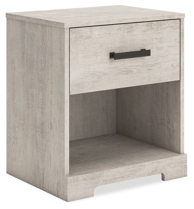 Shawburn - Whitewash - One Drawer Night Stand Signature Design by Ashley® 