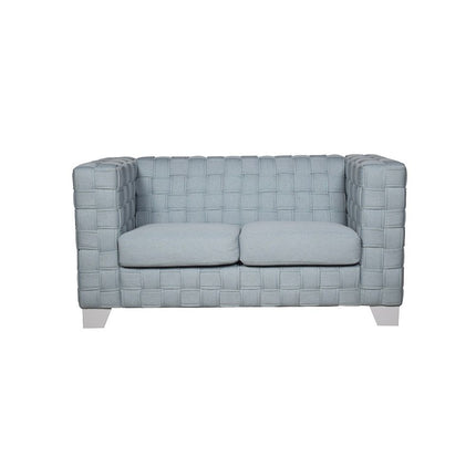 Saree - Loveseat - Light Teal & White ACME 