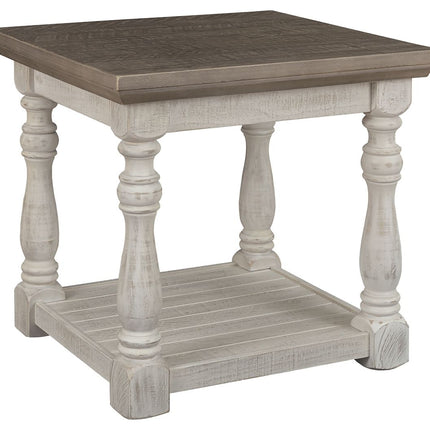 Havalance - Gray / White - Rectangular End Table Ashley Furniture 