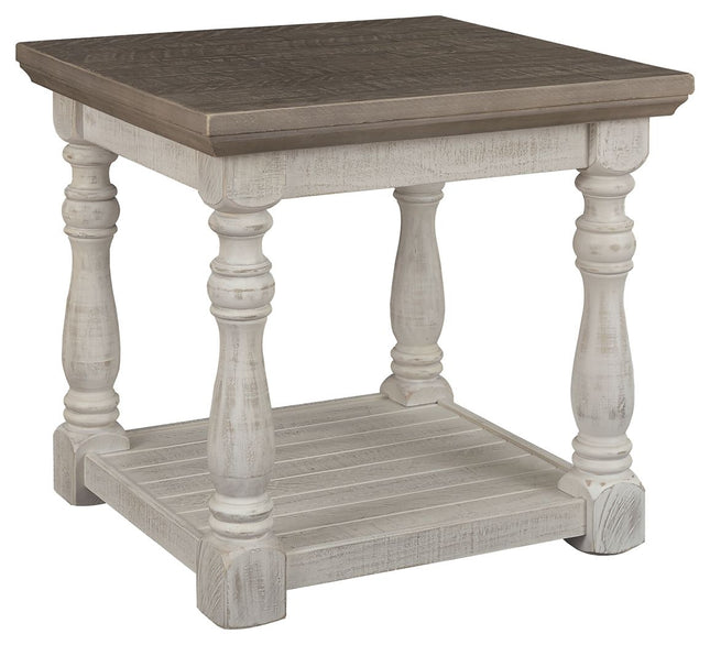 Havalance - Gray / White - Rectangular End Table Ashley Furniture 