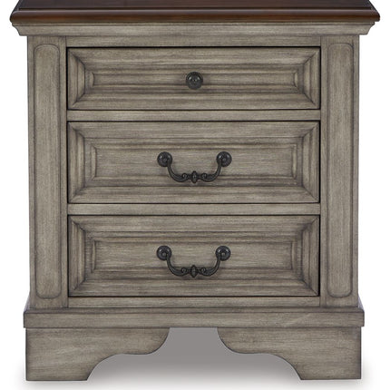 Lodenbay - Antique Gray - Three Drawer Night Stand Signature Design by Ashley® 