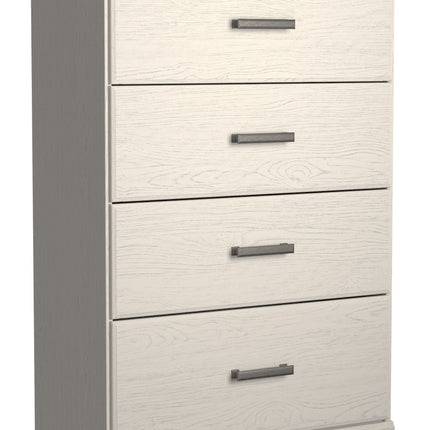 Stelsie - White - Four Drawer Chest Ashley Furniture 