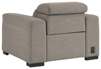 Thumbnail for Mabton - Gray - Pwr Recliner/Adj Headrest Ashley Furniture 
