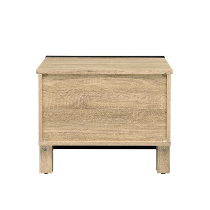 Erasto - Accent Table - Oak & Black Finish ACME 