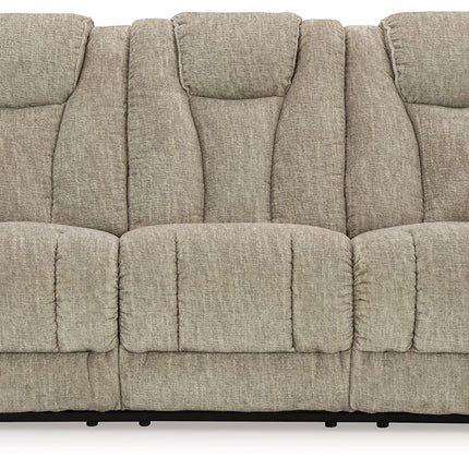 Hindmarsh - Stone - Power Reclining Sofa With Adj Headrest Signature Design by Ashley® 