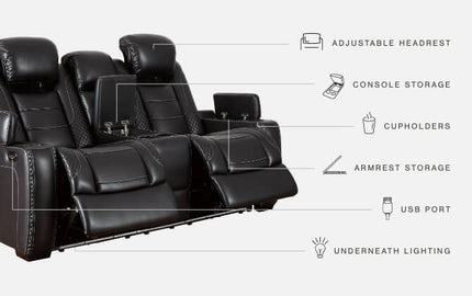 Party Time - Power Reclining Loveseat Signature Design by Ashley® 