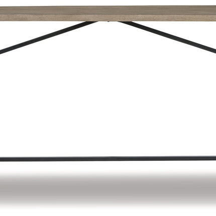 Lesterton - Light Brown / Black - Long Counter Table Signature Design by Ashley® 