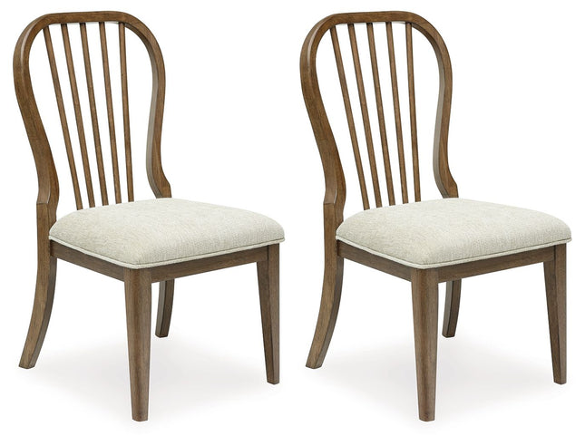 Sturlayne - Brown - Dining Upholstered Side Chair (Set of 2) - Spindleback - Tony's Home Furnishings