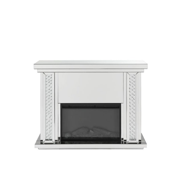 Nysa - Fireplace - Mirrored & Faux Crystals - 39" ACME 