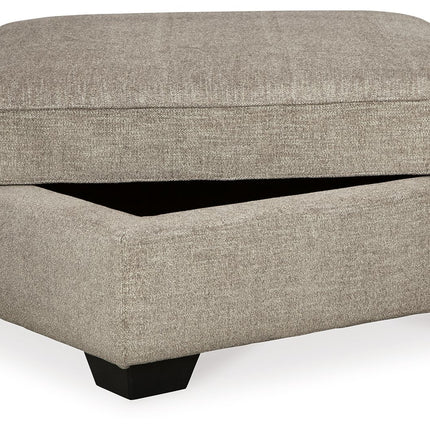 Bovarian - Stone - Ottoman With Storage Ashley Furniture 