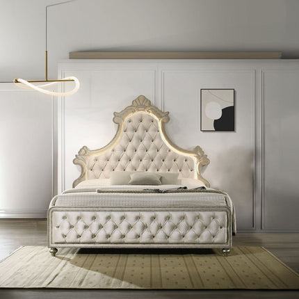 Lucienne - Bed With LED - Tony's Home Furnishings