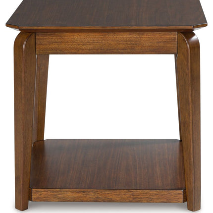 Trenmour - Medium Brown - Square End Table Signature Design by Ashley® 