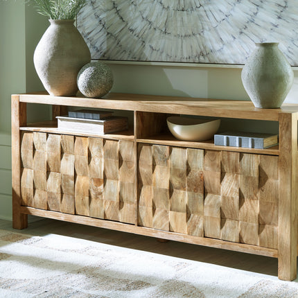 Hudwick - Natural Brown - Accent Cabinet Signature Design by Ashley® 