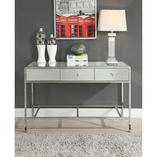 Weigela - Accent Table - Mirrored & Chrome ACME 