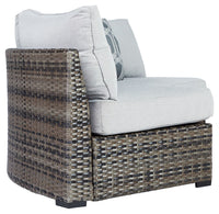 Thumbnail for Harbor Court - Gray - Curved Loveseat With Cushion - Tony's Home Furnishings