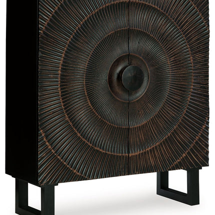 Fosterman - Distressed Black - Accent Cabinet Signature Design by Ashley® 