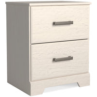 Stelsie - White - Two Drawer Night Stand Signature Design by Ashley® 