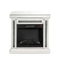 Noralie - Fireplace - Mirrored & Faux Diamonds - 29