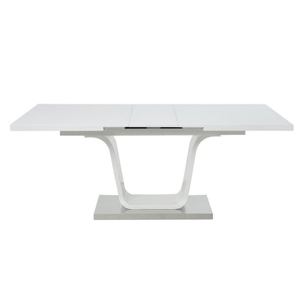 Kamaile - Dining Table With Leaf - White High ACME 