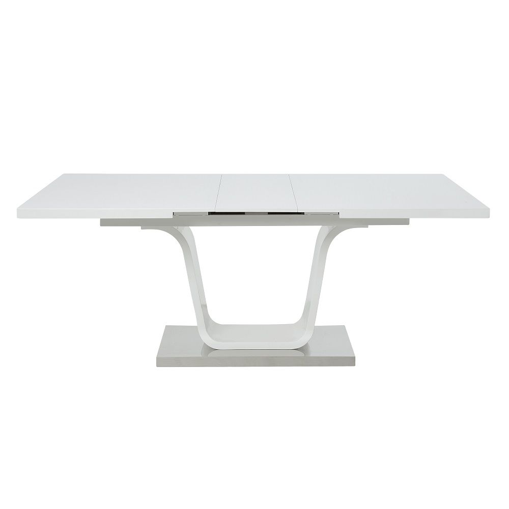 Kamaile - Dining Table With Leaf - White High ACME 