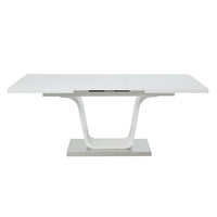 Kamaile - Dining Table With Leaf - White High ACME 