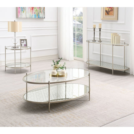 Zaba - Sofa Table - Pearl Silver - Tony's Home Furnishings