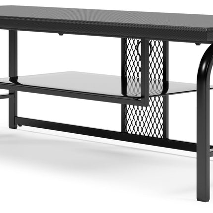 Lynxtyn - Black - TV Stand Ashley Furniture 