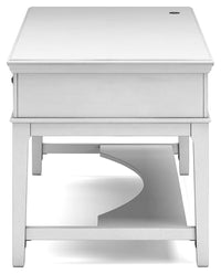 Thumbnail for Kanwyn - Whitewash - Home Office Storage Leg Desk - Tony's Home Furnishings