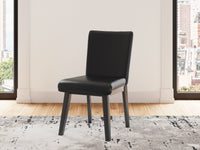 Jettaya - Black - Dining Upholstered Side Chair (Set of 2) Signature Design by Ashley® 