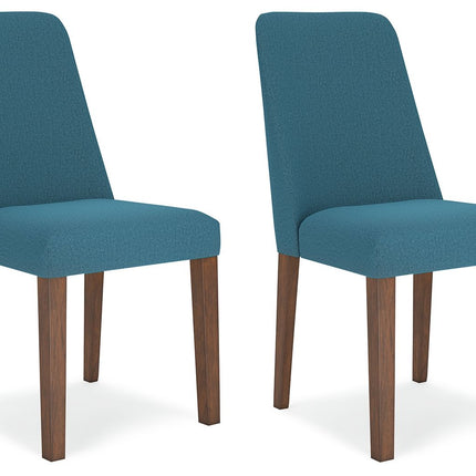 Lyncott - Blue / Brown - Dining Uph Side Chair (Set of 2) Signature Design by Ashley® 