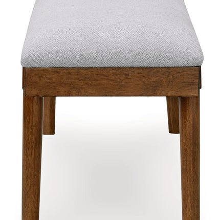 Lyncott - Gray / Brown - Large Upholstered Dining Room Bench Signature Design by Ashley® 