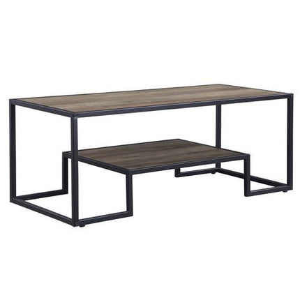 Idella - Accent Table - Rustic Oak & Black Finish ACME 