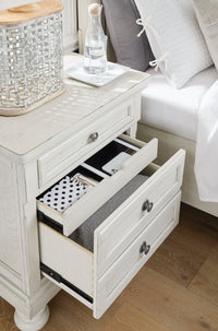 Thumbnail for Robbinsdale - Antique White - Two Drawer Night Stand