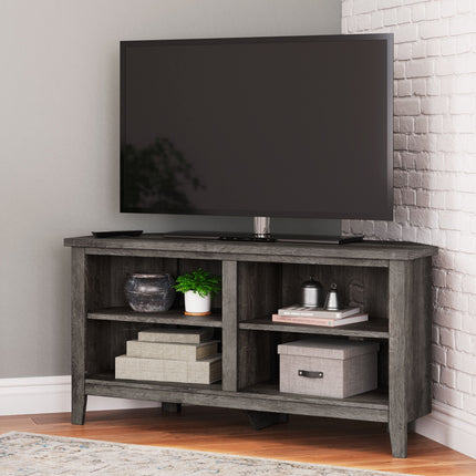 Arlenbry - Gray - Small Corner TV Stand Signature Design by Ashley® 