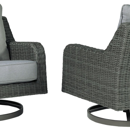 Elite Park - Gray - Swivel Lounge W/ Cushion Signature Design by Ashley® 