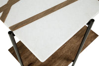 Thumbnail for Braxmore - White / Light Brown - Accent Table - Tony's Home Furnishings