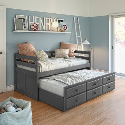 Darcie - Captain Bed - Gray Finish ACME 