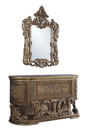 Constantine - Mirror - Brown & Gold Finish ACME 