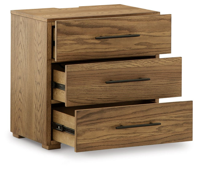 Dakmore - Brown - Three Drawer Night Stand Signature Design by Ashley® 