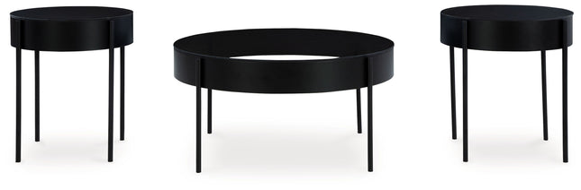 Ardoline - Black - Occasional Table Set (Set of 3) Signature Design by Ashley® 