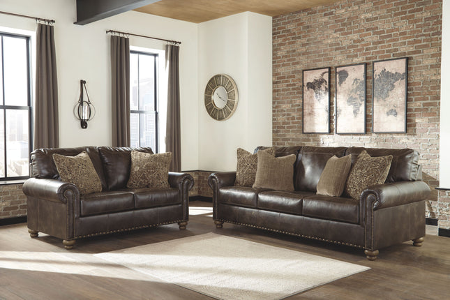 Nicorvo - Coffee - 2 Pc. - Sofa, Loveseat Signature Design by Ashley® 