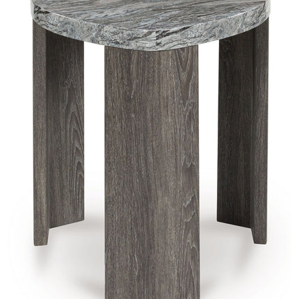 Surmour - Gray / Brown - Triangle End Table Signature Design by Ashley® 